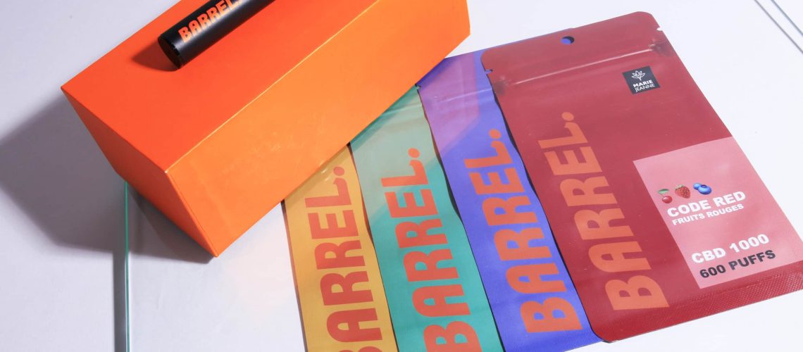 vape pen jetable barrel 600 puffs cbd